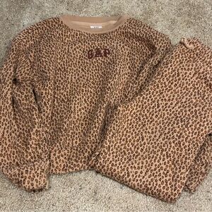 GAP Kids Tan and Brown Leopard Set